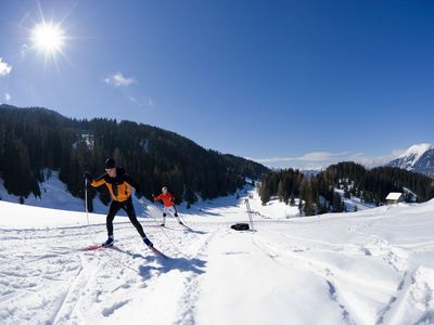 Cross-country skiing in the Tyrolean Oberland